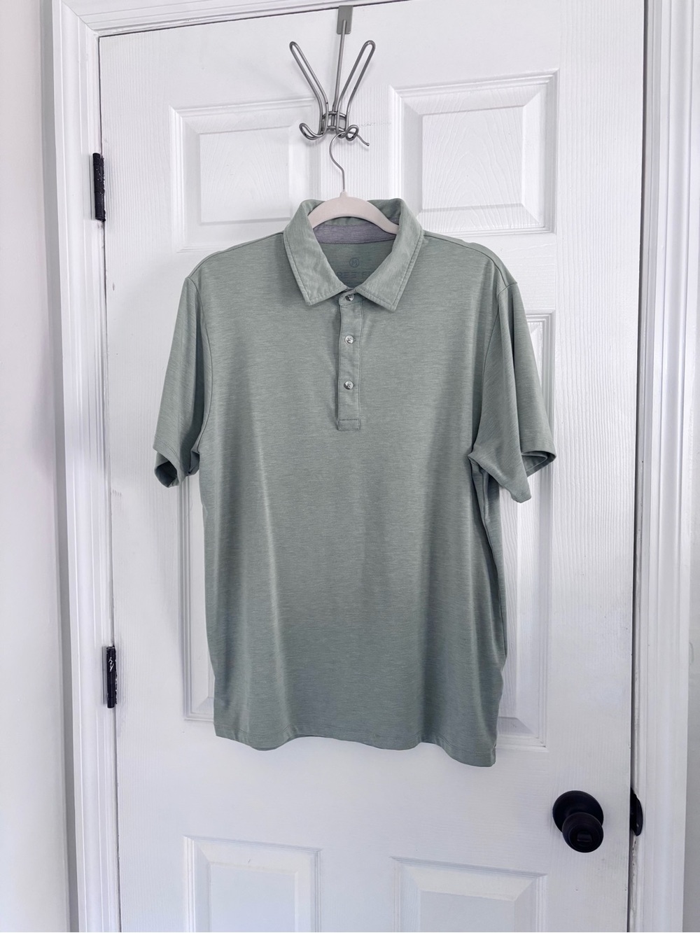 Free Fly Polo Shirt in Sage Green